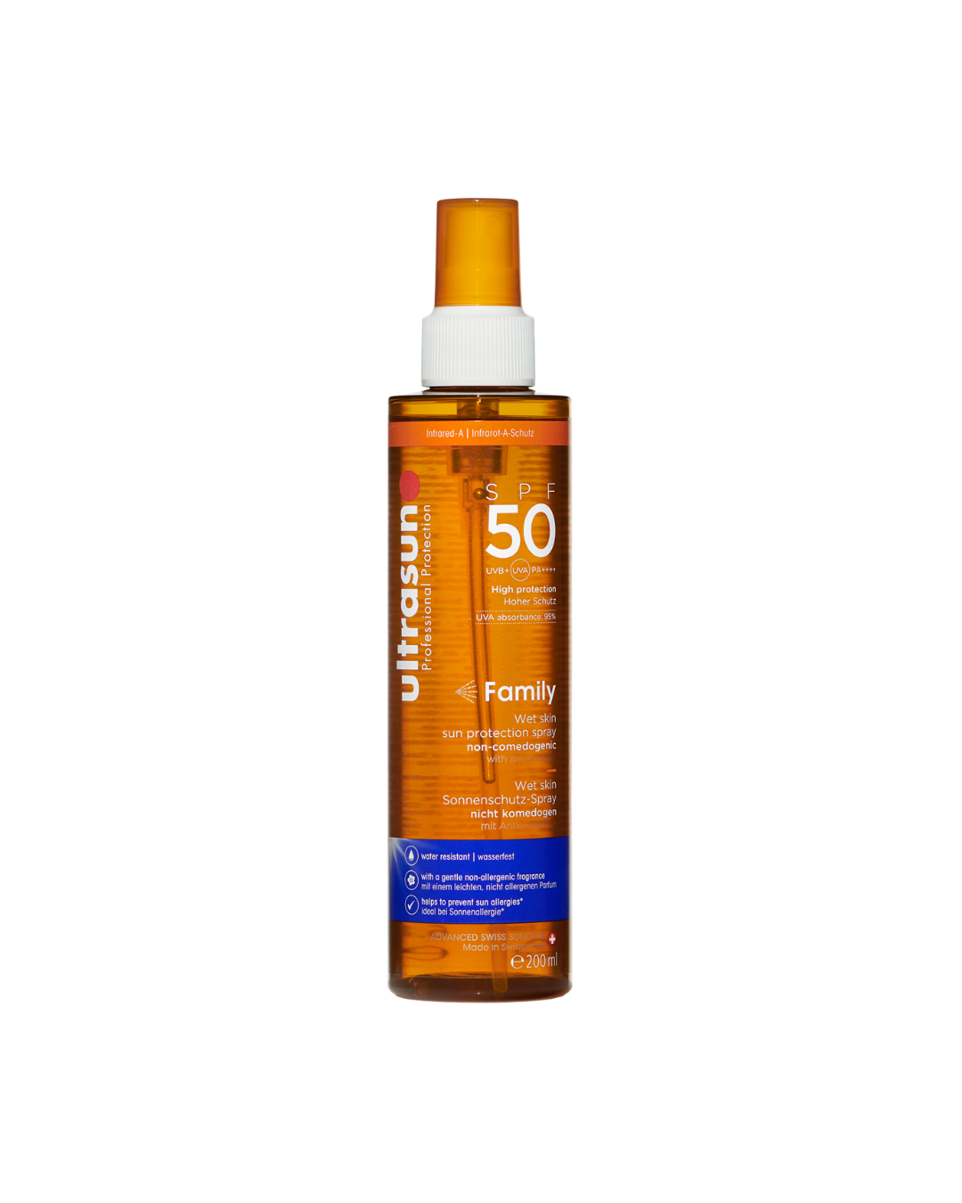 Ultrasun Family Wet Skin Spray SPF 50 200ml