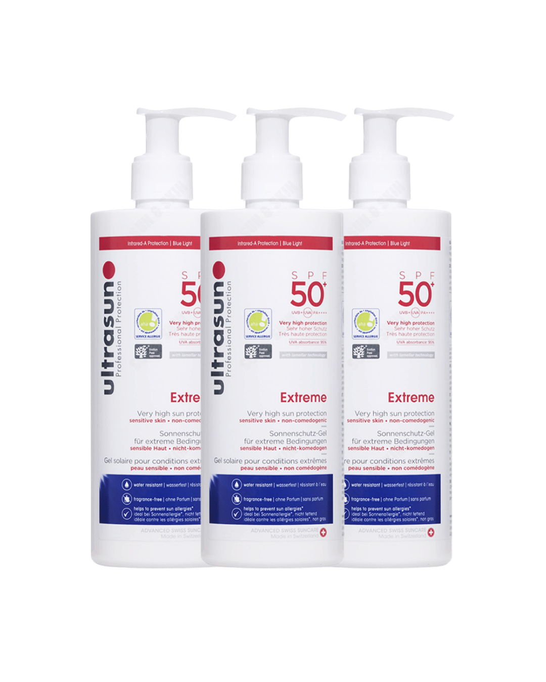 Ultrasun Extreme SPF 50+ 400ml - 3 Pack Saver