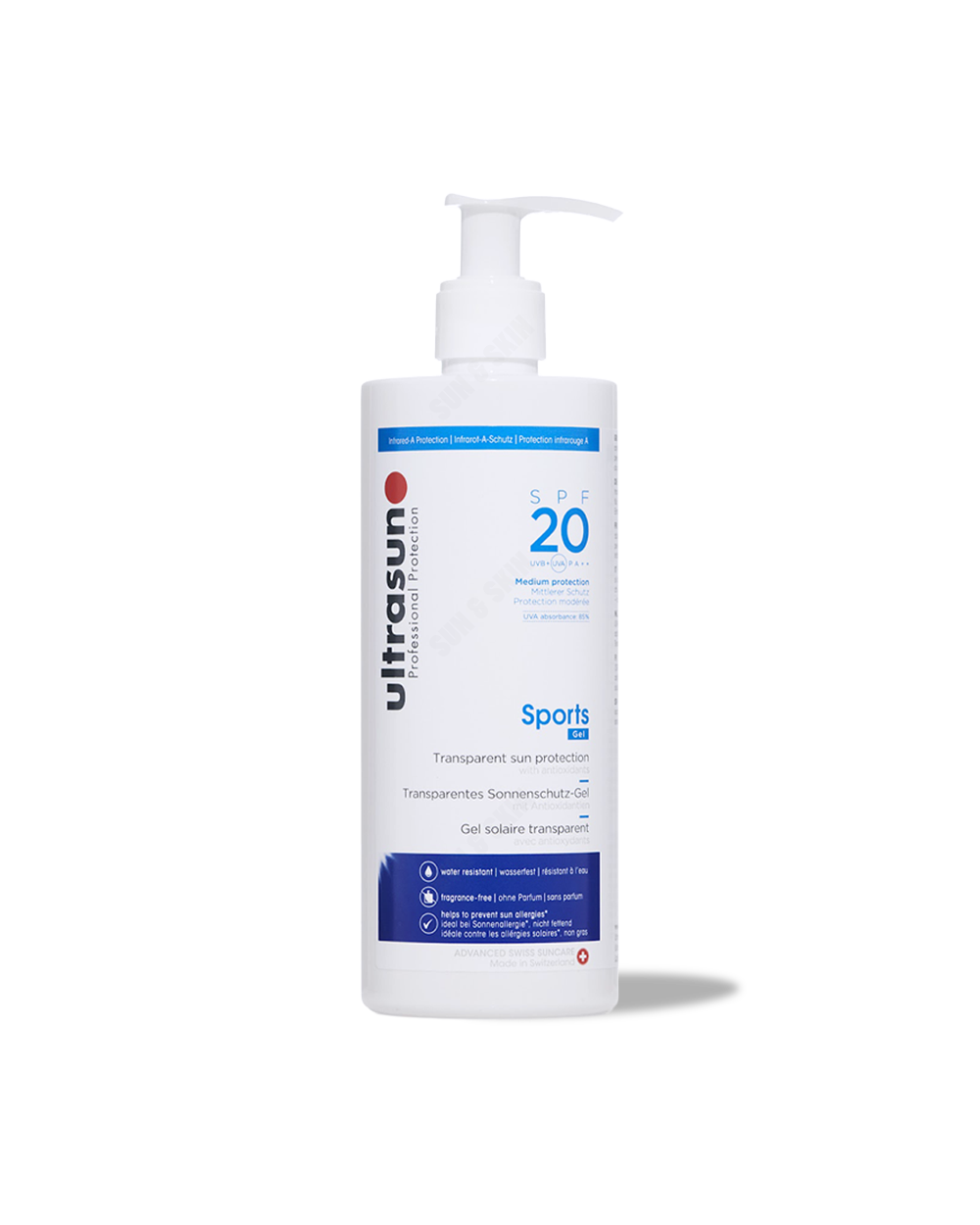 Ultrasun Sports Gel SPF 20 400ml