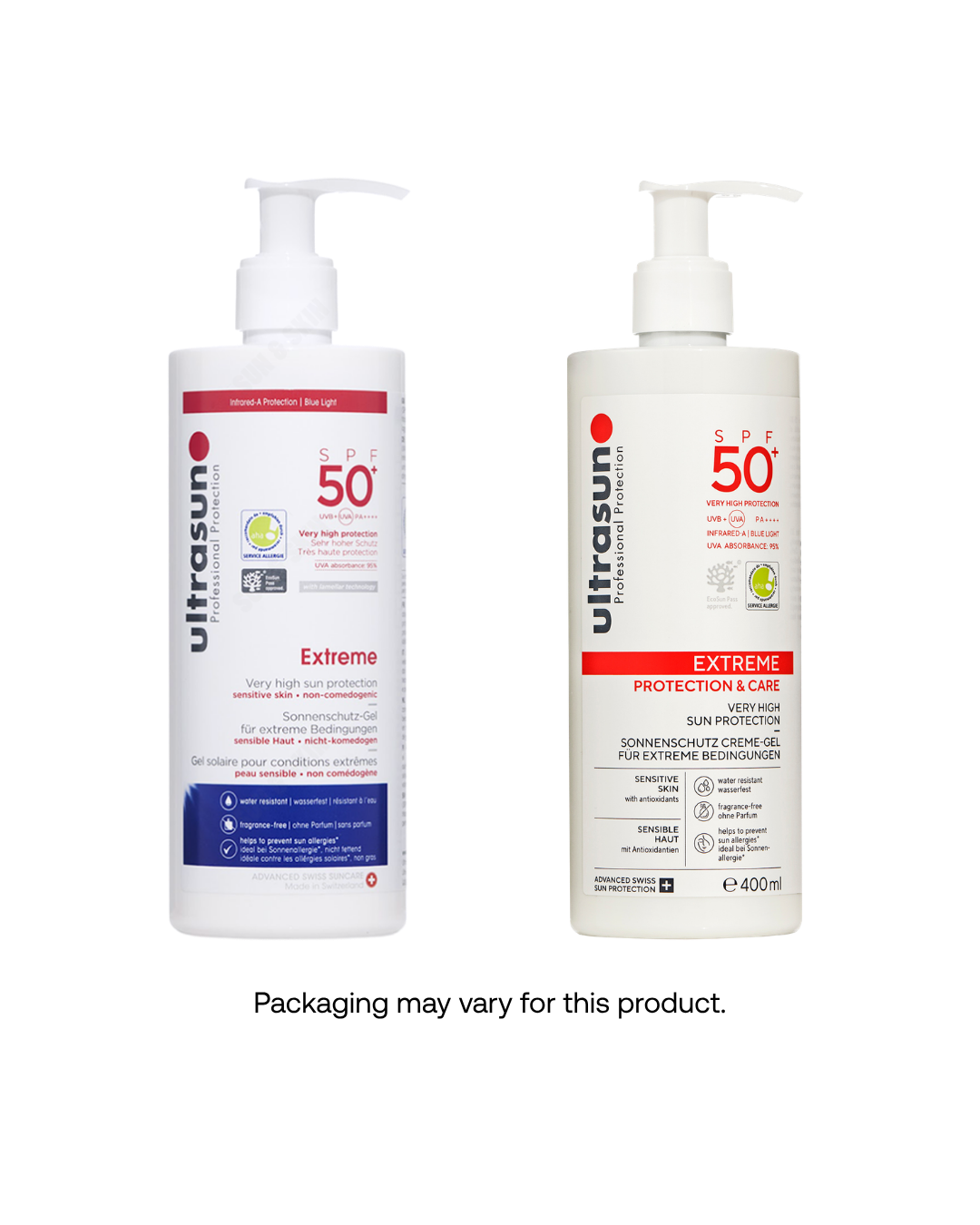 Ultrasun Ultra Sensitive Very High SPF 50+ Extreme Sunscreen 400ml - 3 Pack Saver