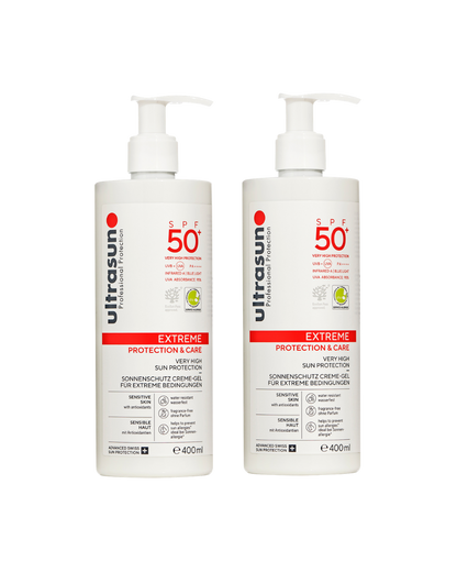 Ultrasun Ultra Sensitive Very High SPF 50+ Extreme Sunscreen 400ml - 2 Pack Saver