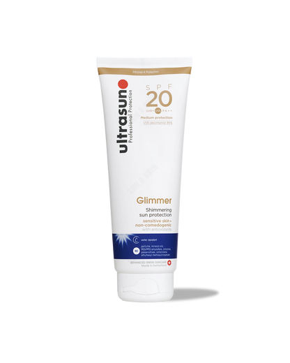 Ultrasun Sensitive Glimmer Sun Protection SPF 20 250ml