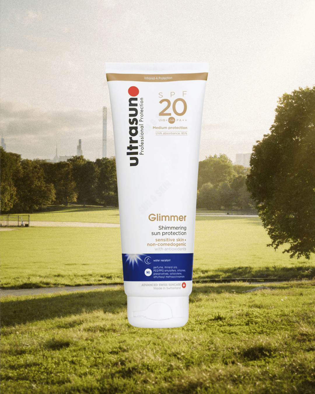 Ultrasun Sensitive Glimmer Sun Protection SPF 20 250ml