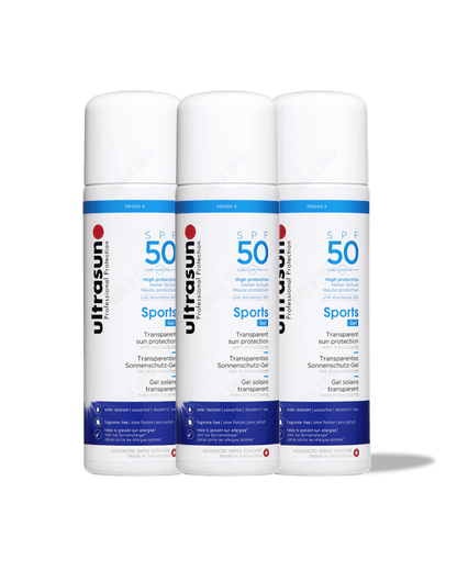 Ultrasun Sports Gel SPF 50 200ml - 3 Pack Saver
