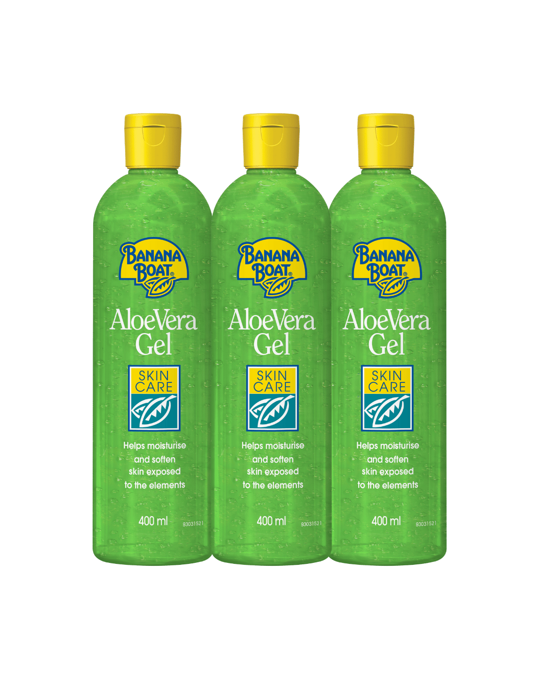 Banana Boat Aloe Vera After Sun Gel 400ml - 3 Pack Saver
