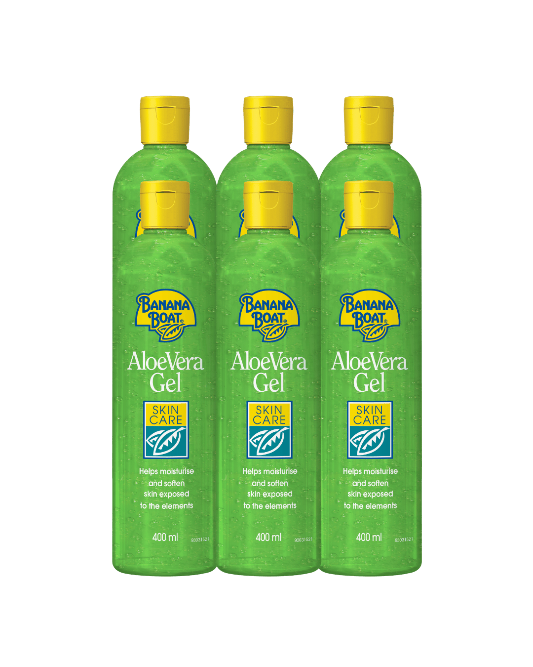 Banana Boat Aloe Vera After Sun Gel 400ml - 6 Pack Saver