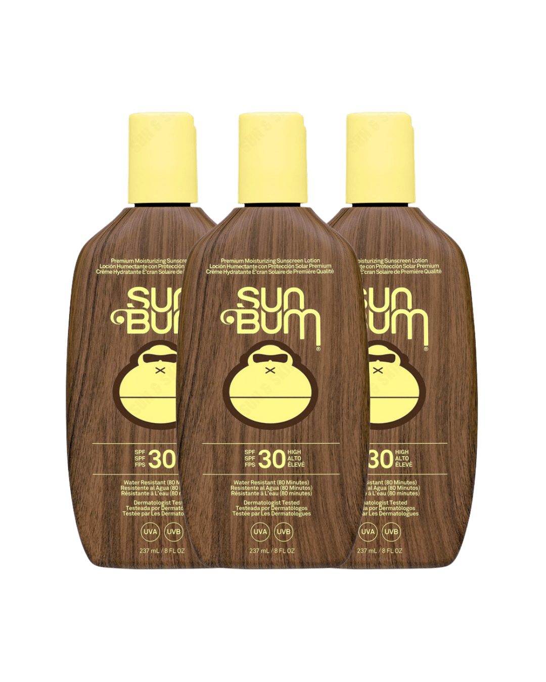 Sun Bum Original SPF 30 Sunscreen Lotion 237ml - 3 Pack Saver