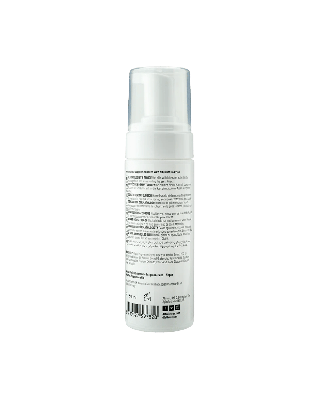 Altruist Cleansing Foam 2% Salicylic Acid 150ml