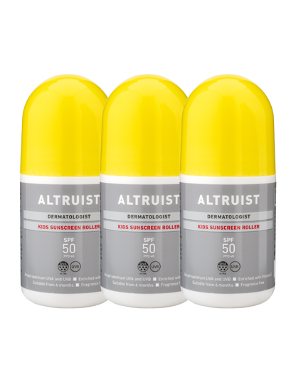 Altruist Kids Sunscreen Roller SPF50 100ml - 3 Pack Saver Bundle
