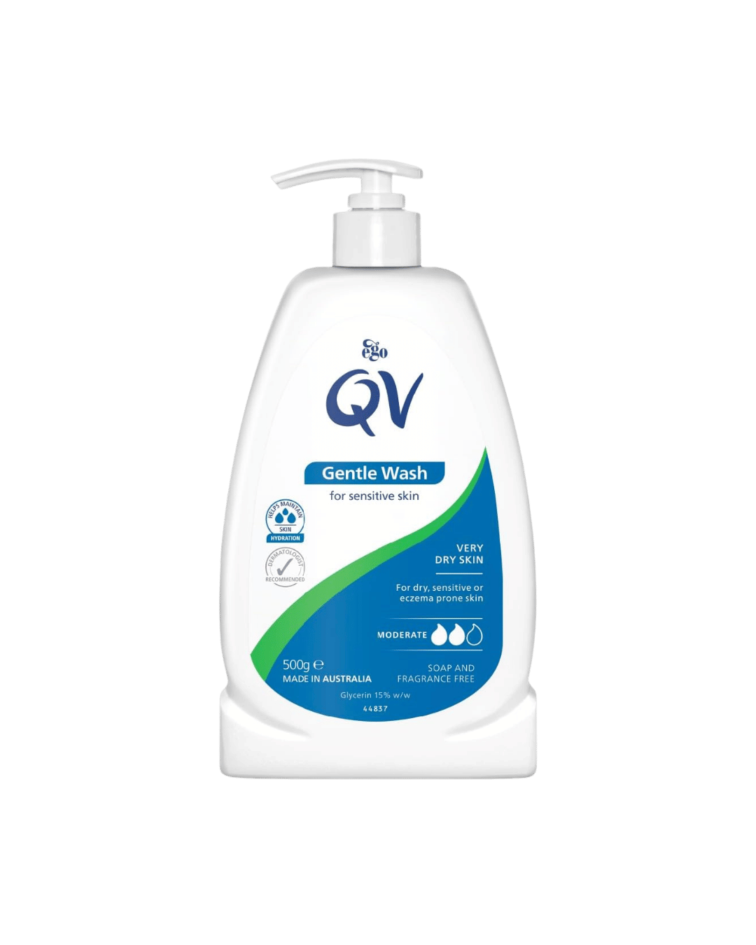 QV Gentle Wash Soap Free Cleanser PH Balanced & Hypoallergenic 500ml