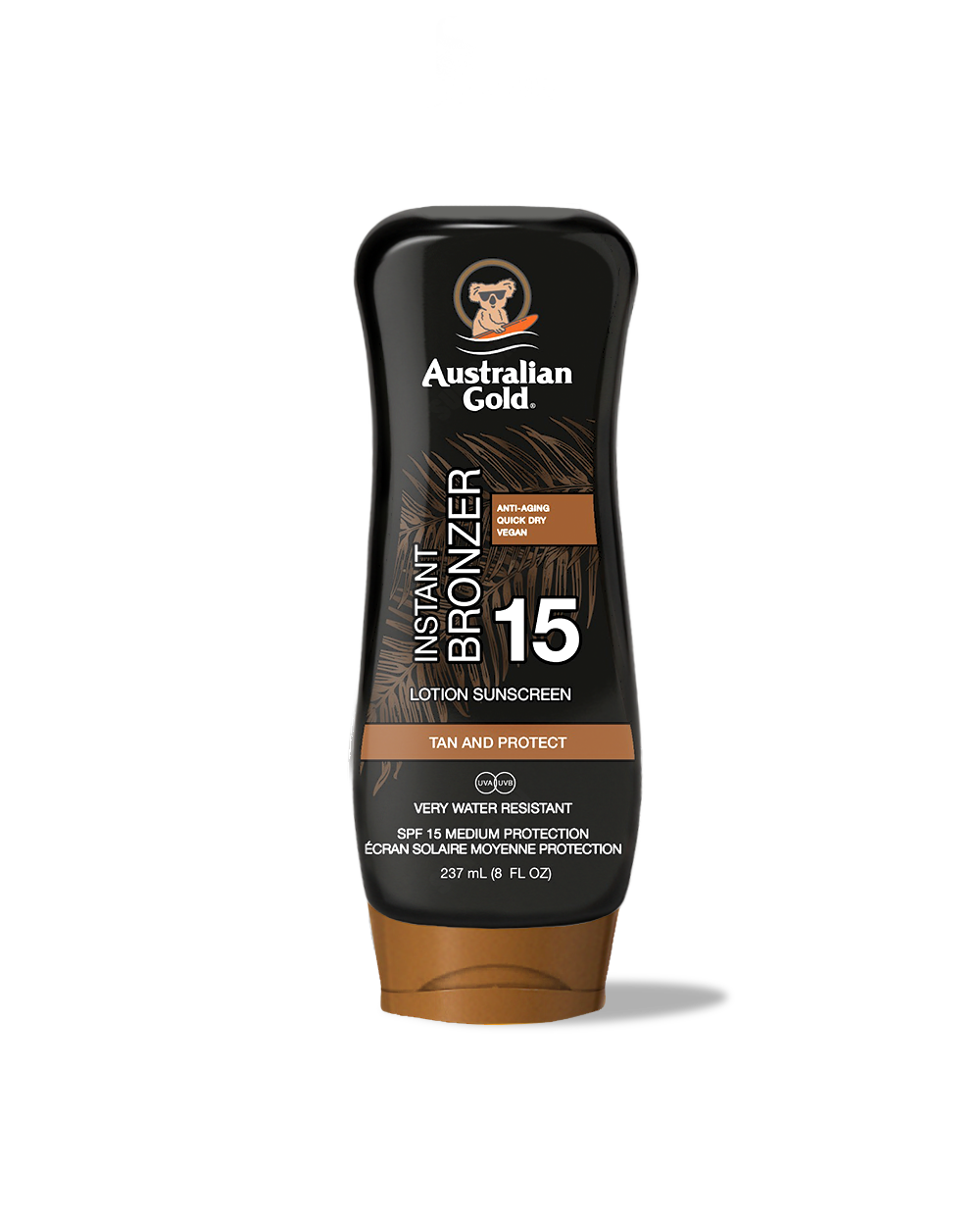 Australian Gold Sun Lotion With Bronzer SPF 15 237ml
