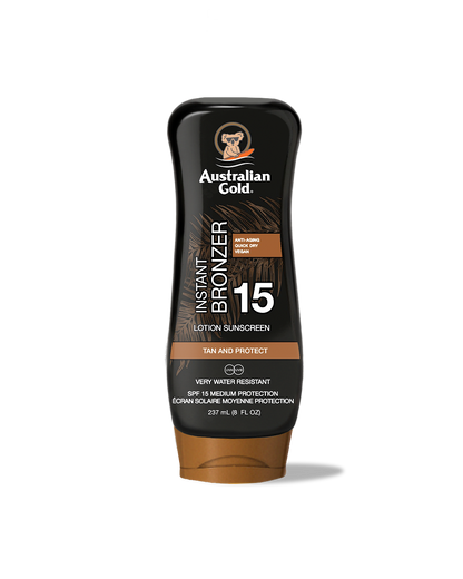 Australian Gold Sun Lotion With Bronzer SPF 15 237ml