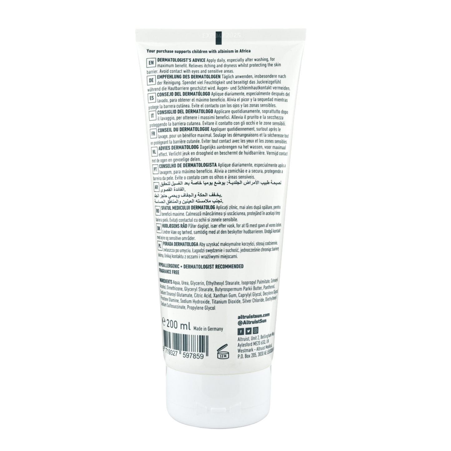 Altruist Moisturising Body Lotion 200ml