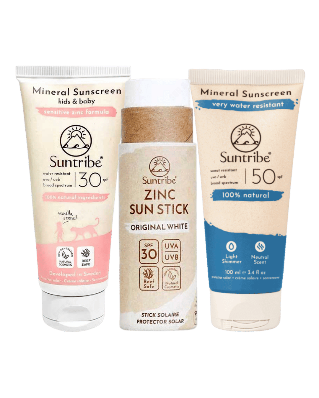 Suntribe Family Mineral SPF Saver Bundle