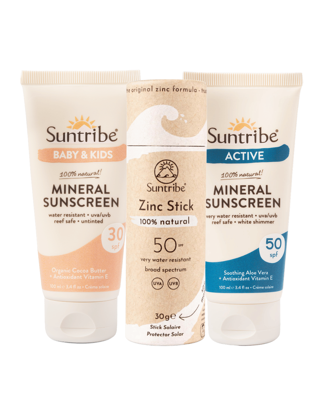 Suntribe Family Mineral SPF Saver Bundle